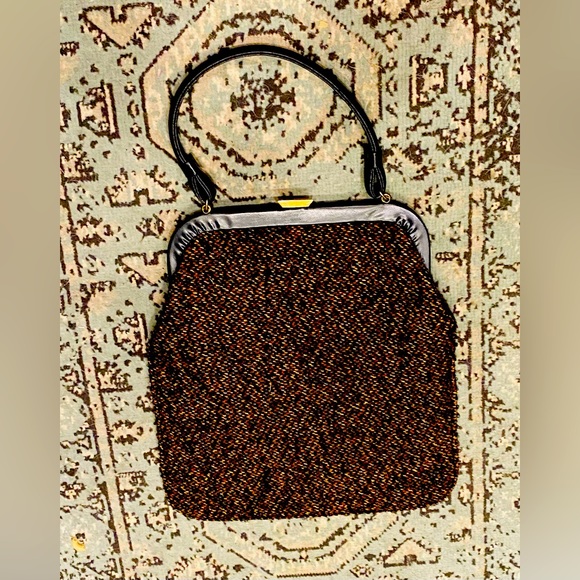 1960’s Vintage Tweed Mid Century Shoulder Bag - Picture 2 of 9